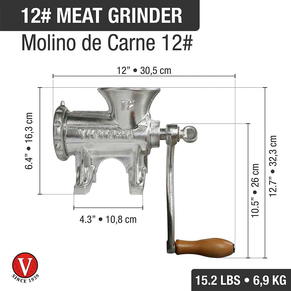 Molino p/Picar Carne Nro.12 VICTORIA