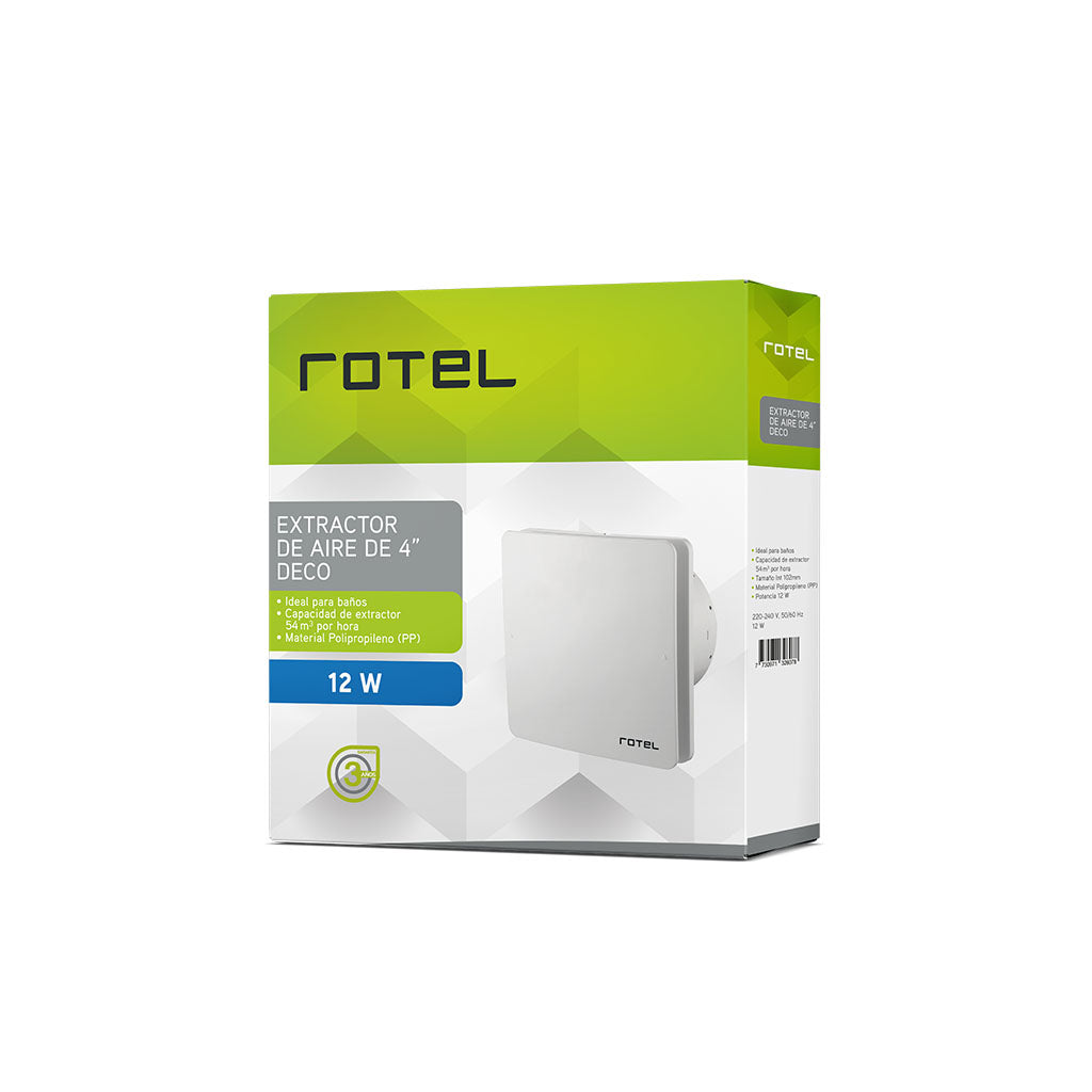 Extractor De Aire Para Baño 4" ROTEL