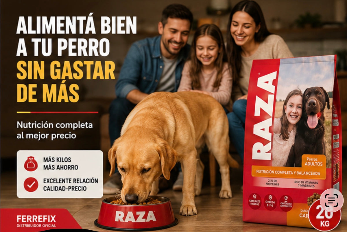 Alimento para Perros Adultos sabor Carne 20 Kg RAZA