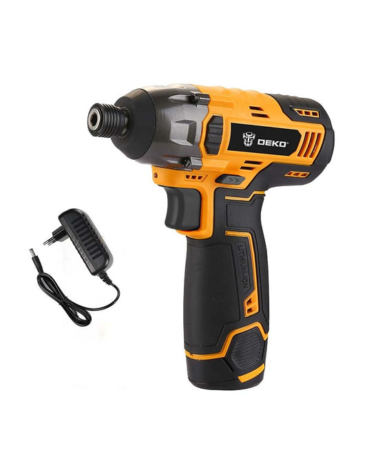 Atornillador De Impacto 12V 1/4'' c/Batería y Cargador DEKO