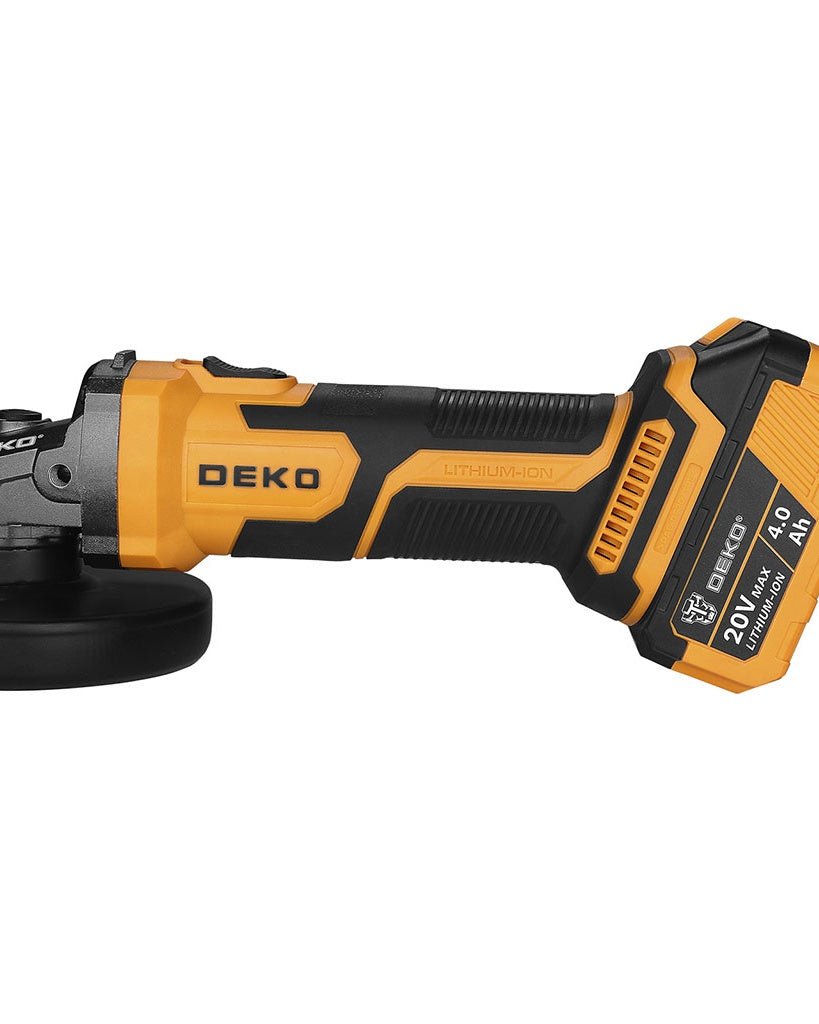 Amoladora Angular 5'' 20V c/Batería y Cargador DEKO