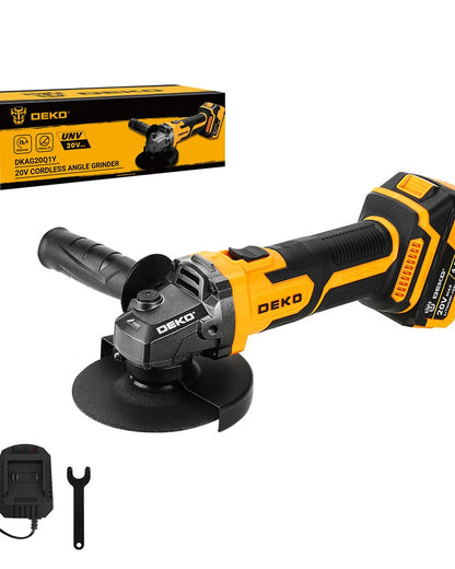 Amoladora Angular 5'' 20V c/Batería y Cargador DEKO
