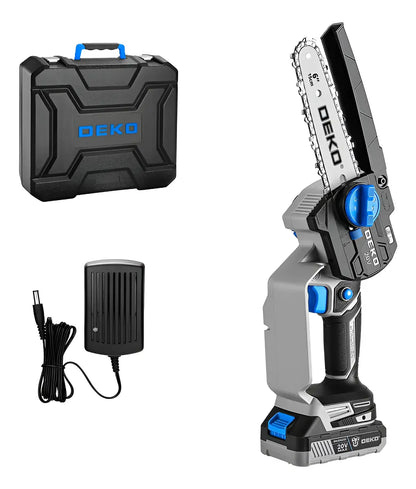 Mini Motosierra Podadora a Batería 6'' 20V C/1 Bat. y Carg. DEKO