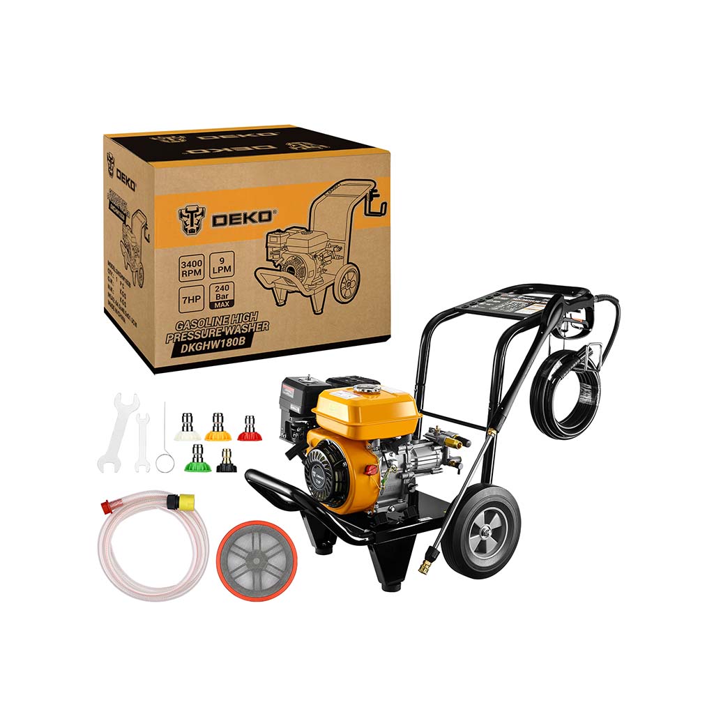 Hidrolavadora a Nafta 7HP 240BAR Deko DKGHW180B