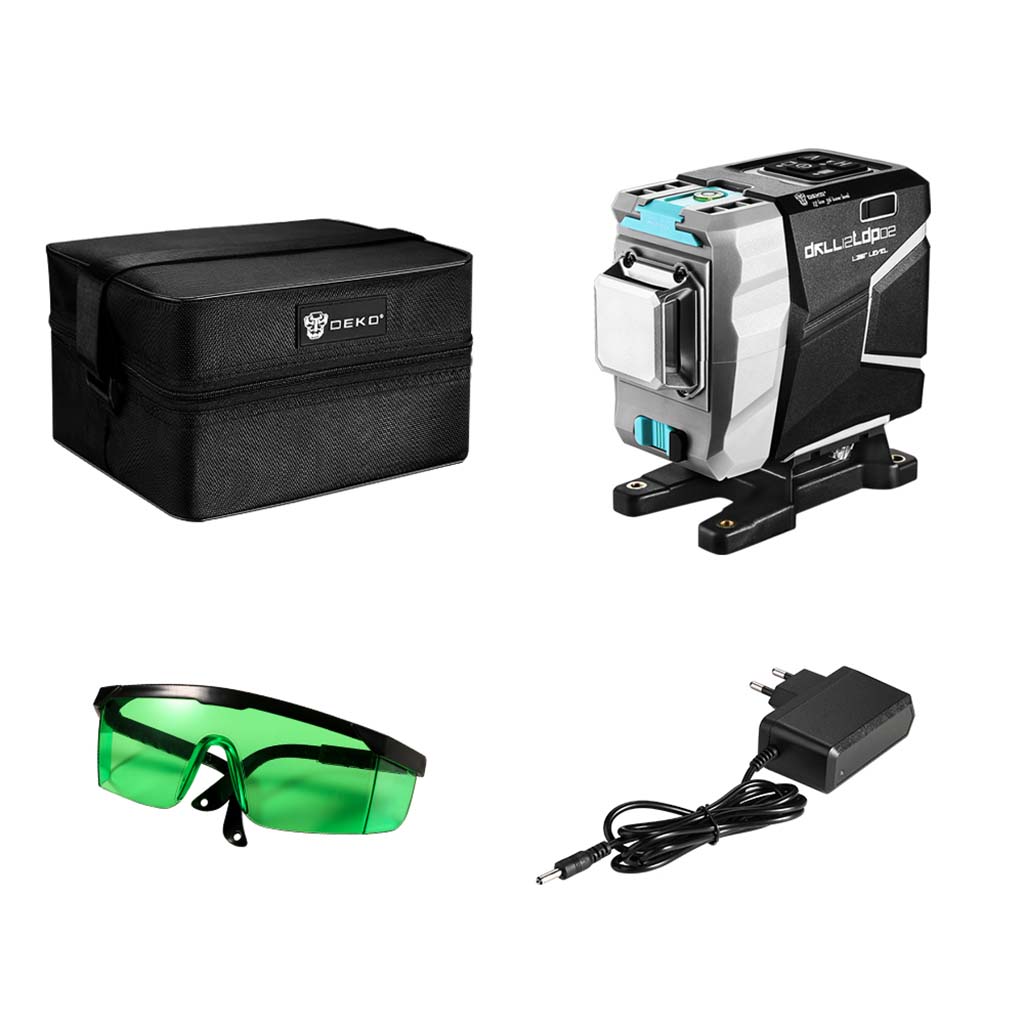 Nivel Láser 3D 360° Deko DKLL12TDP02-S1