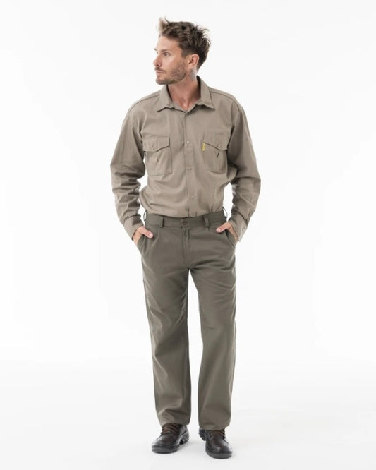 Pantalón trabajo clásico Pampero hombre - Verde