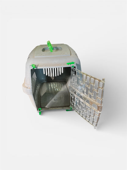 Transportadora Para Mascotas, Portátil Seguro 45x30x28 Gris